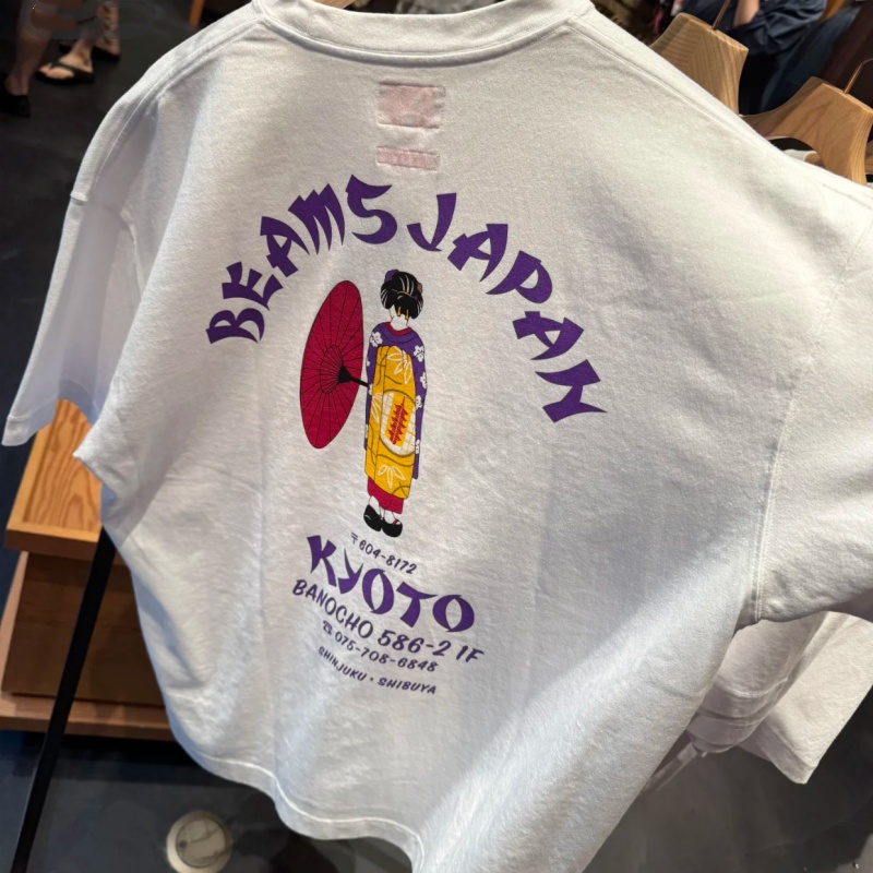 Street Fashion Kimono - Japonia Tokio Ulica Bawełniana Moda Koszulka
