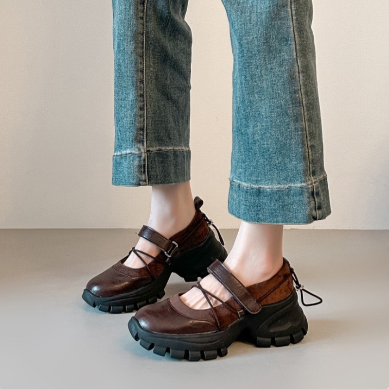 Street Fashion Ladies - Nowe Retro Baletki Mary Jane Modne