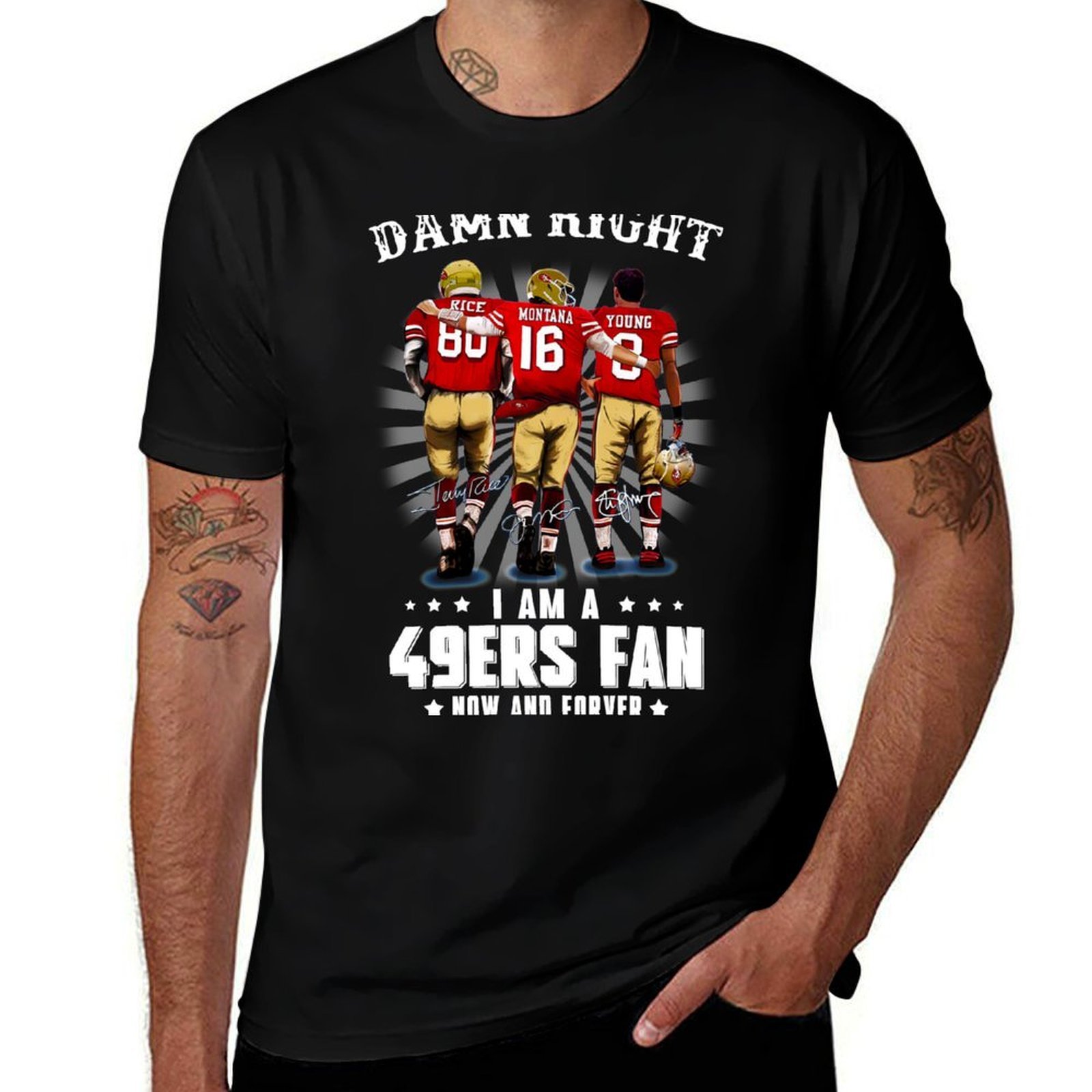Street Fashion Now - Koszulka: Przepraszam, ale jestem fanem 49ers,