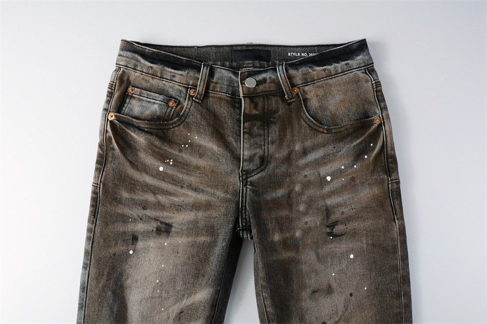 Męska moda Amerykańskie jeansy – Distressed Jean Rip recenzja i cena