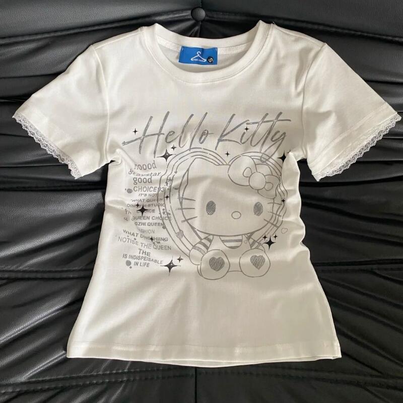 Letnia damska nowa słodka, ret – Street Fashion Tshirt recenzja i cena