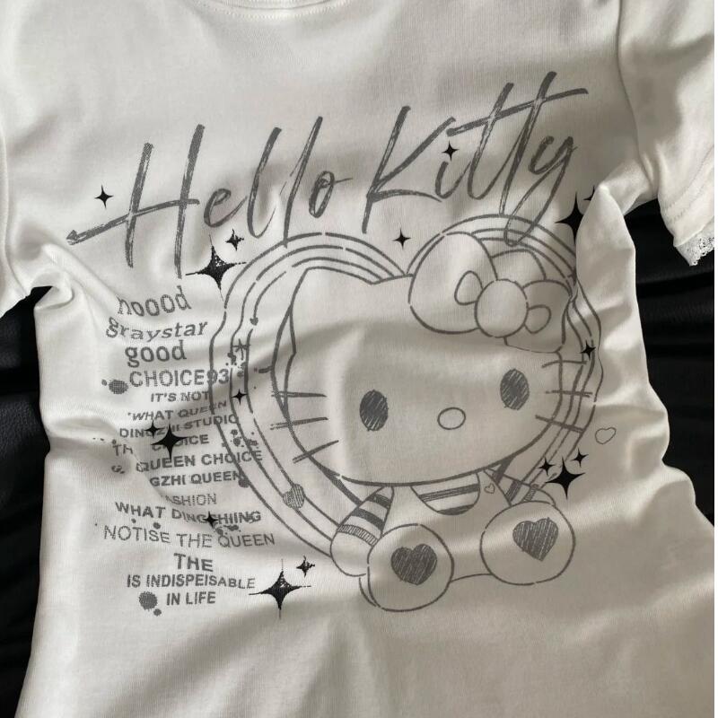 Letnia damska nowa słodka, ret – Street Fashion Tshirt recenzja i cena