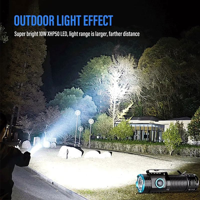 Powerful XHP50 LED Flashlight  – Street Fashion Blog recenzja i cena