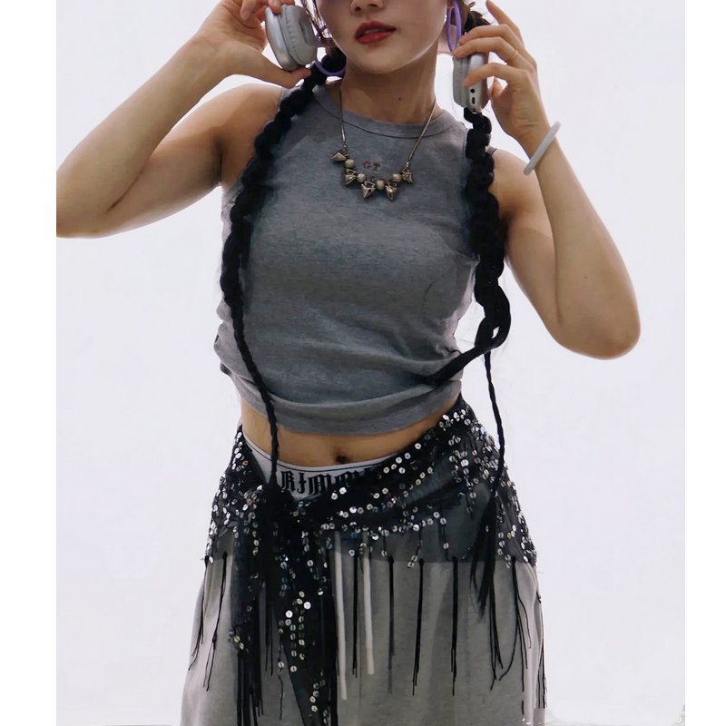 Modny cekinowy pas do tańca br – Street Fashion India recenzja i cena