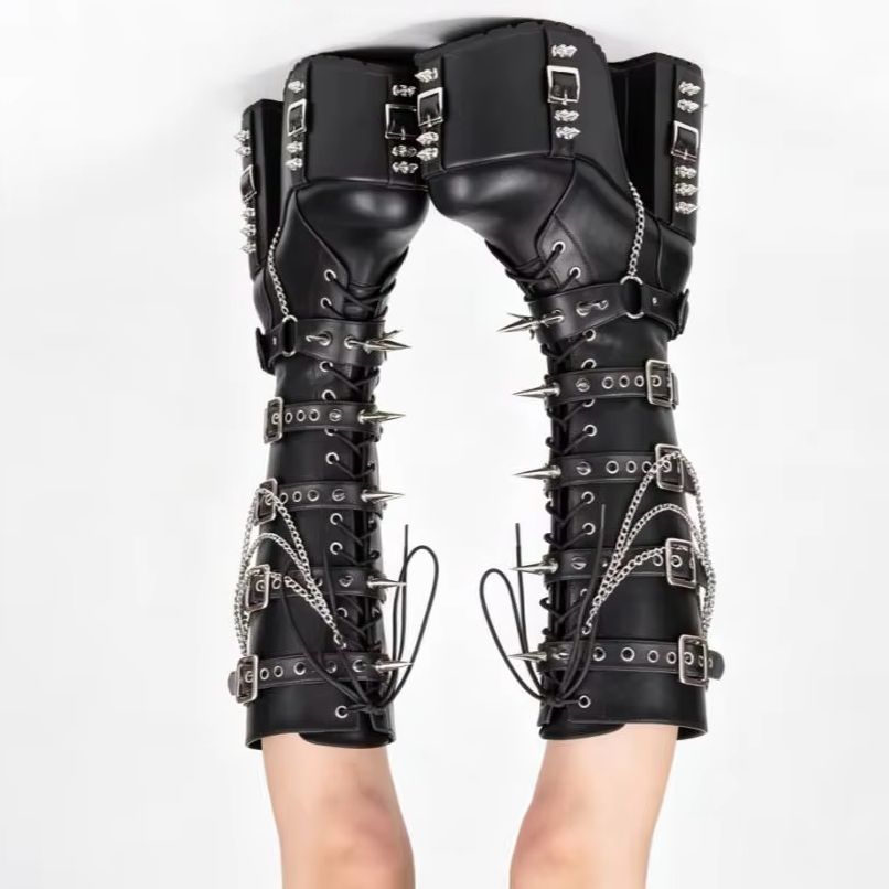 Botki motocyklowe na platformi – Street Fashion Punk recenzja i cena