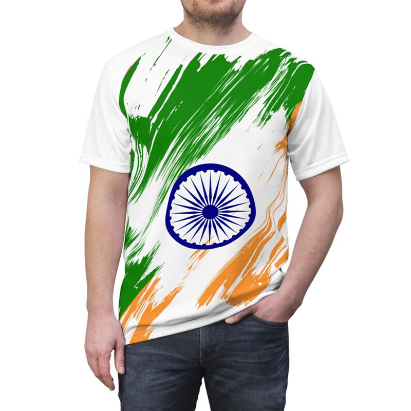 Koszulka męska z nadrukiem fla – Street Fashion India recenzja i cena