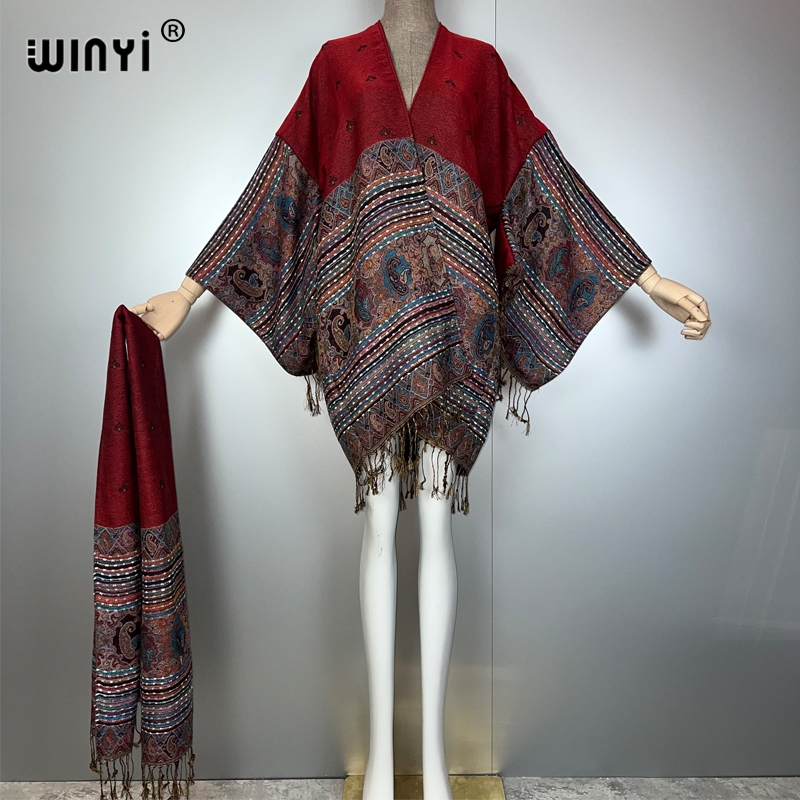 Płaszcz kimono maxi WINYI Afry – Street Fashion Kimono recenzja i cena