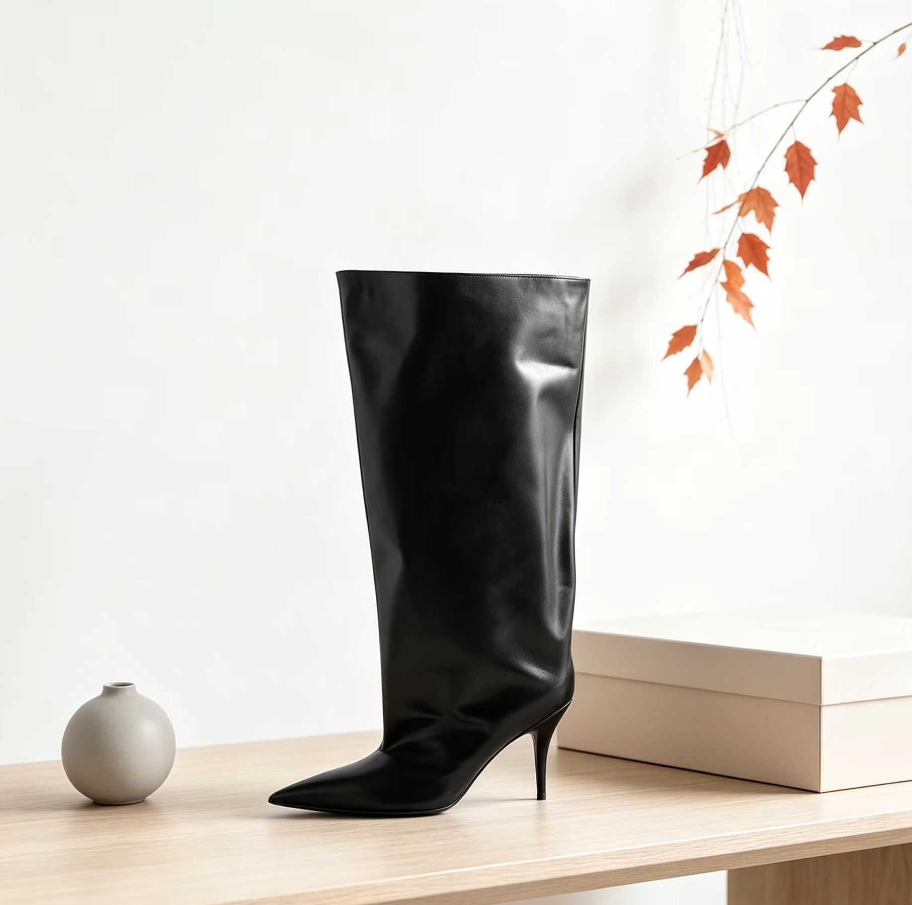 Wysokie kozaki z szerokim mank – Street Fashion Ladies recenzja i cena