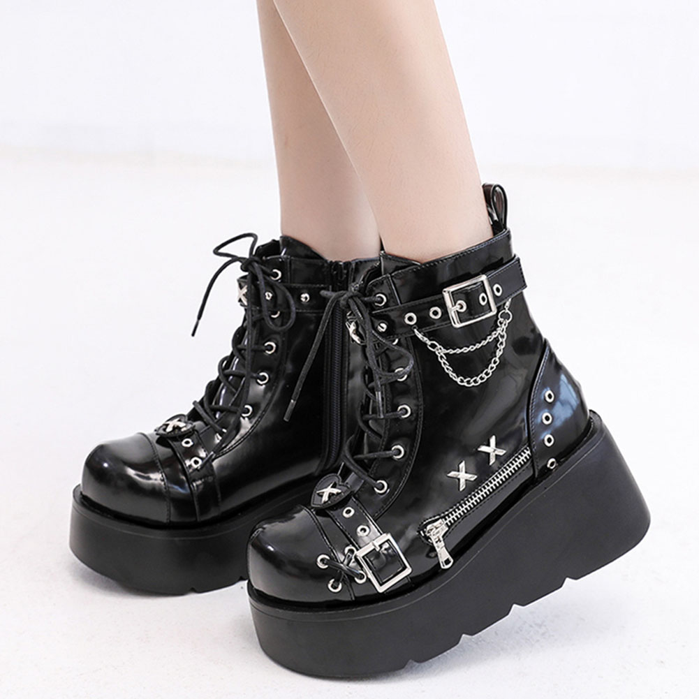 Nowe damskie botki gotyckie na – Street Fashion Punk recenzja i cena