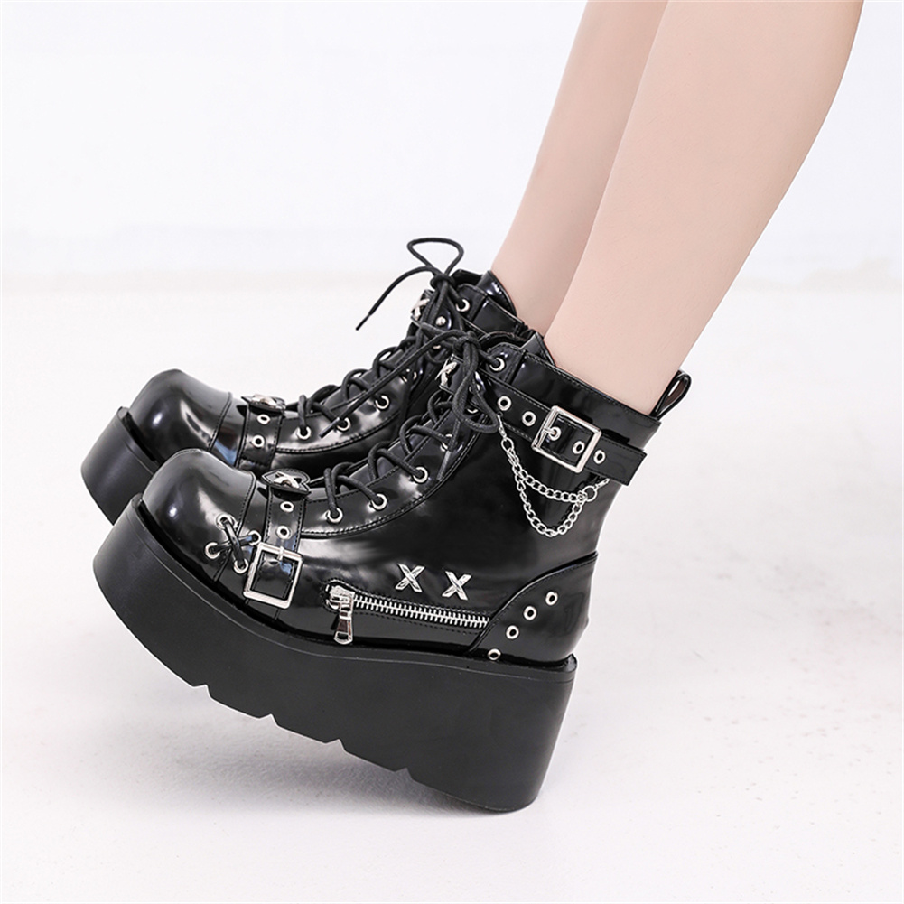 Nowe damskie botki gotyckie na – Street Fashion Punk recenzja i cena