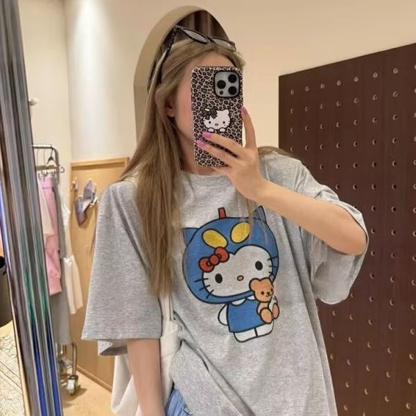 Krótki rękaw, koszulka z nadru – Street Fashion Tshirt recenzja i cena