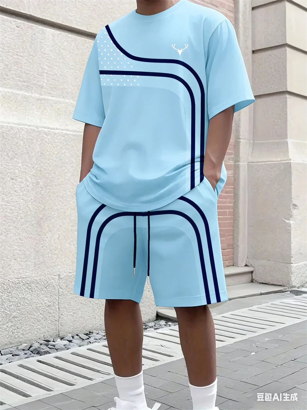 Modny letni męski zestaw: T-sh – Street Fashion Tshirt recenzja i cena
