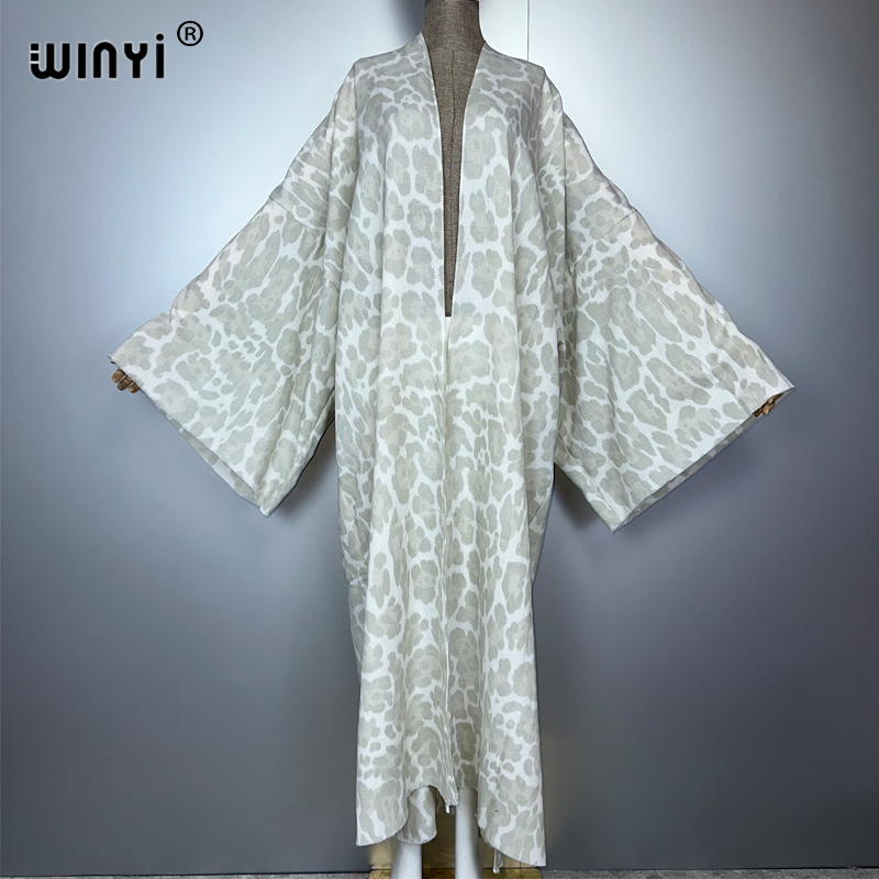 WINYI zimowy kardigan w panter – Street Fashion Kimono recenzja i cena