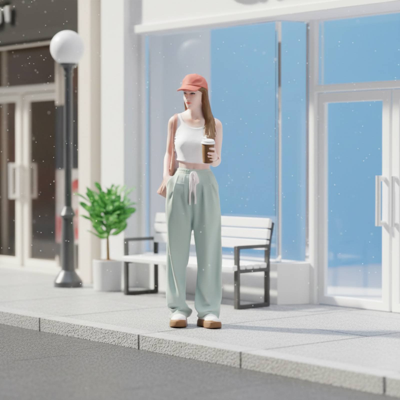 Figurka dziewczyny trzymającej – Street Fashion Pose recenzja i cena