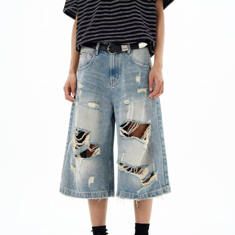 Nowe Męskie Vintage Podarte Lu – Distressed Jean Rip recenzja i cena