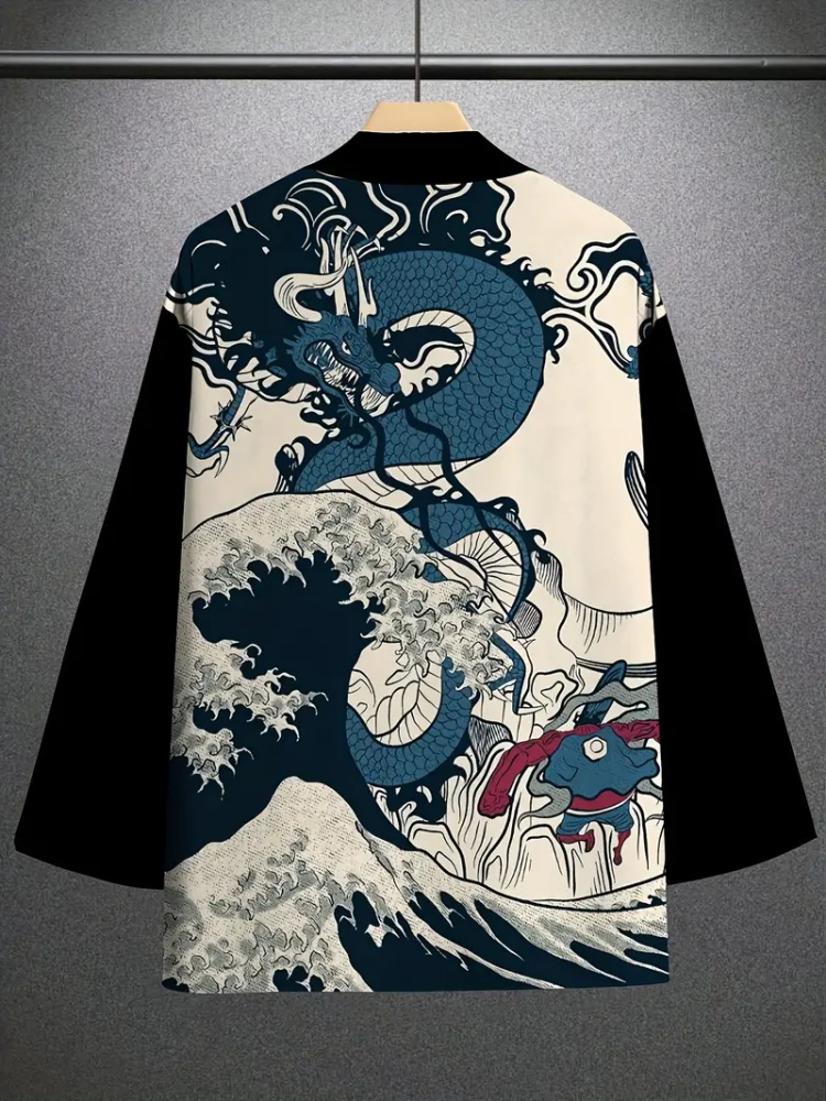Męska moda japońska letnia kim – Street Fashion Kimono recenzja i cena